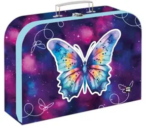 OXYBAG Kufrík Motýľ / Detský kufrík / lamino / 34 × 23 × 10 cm