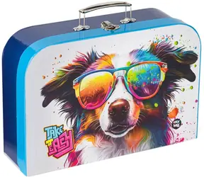 OXYBAG Kufrík Psík / Detský kufrík / lamino / 34 × 23 × 10 cm