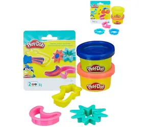 Hasbro Play-Doh Modelovacia mini sada / Modelovacia hmota / 2 tégliky + 3 vykrajovače / 56 g / od 3 rokov