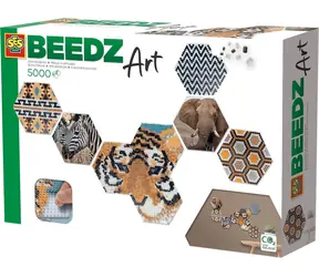 SES Creative Zažehľovacie korálky Beedz Art Safari / hexagonálne 3D korálky / 5000 ks / od 12 rokov
