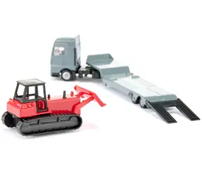 Siku Auto ťahač MAN s buldozérom 1762 / Model 1:87 / Kov a plast / od 3 rokov