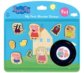 JIRI MODELS Pečiatky Prasiatko Peppa / 9 ks s poduškou / Od 3 rokov