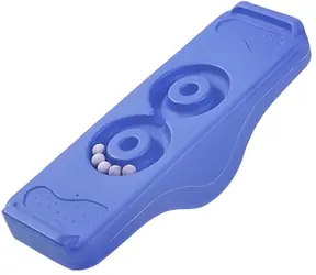 MERCO Balančná senzorická doska s dráhou pre guličky 2v1 modrá / od 3 rokov / nosnosť 50 kg