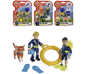 Simba Požiarnik Sam herný set 2 figúrky + zvieratko / Herný set / 4 druhy / plast / od 3 rokov
