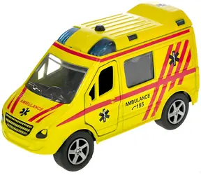Auto ambulancia sanitka hovoriaca po česky / Auto / Kov a plast / Na batérie / Svetlo a zvuk