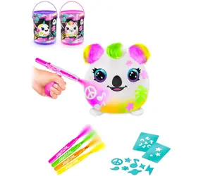 Epee Kreatívna sada Airbrush Neon Squish Pals / 3 druhy: koala, jednorožec, narval / od 6 rokov