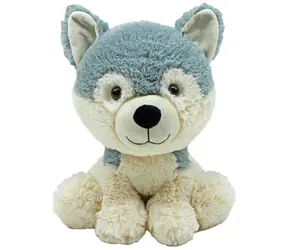 Plyšový pes Husky sediaci 30 cm / Plyš / od 0 mesiacov