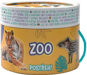 JIRI MODELS Postreh! ZOO / Kartová hra / 30 kartičiek / v okrúhlej krabičke