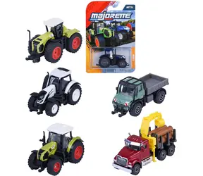 MAJORETTE Farmárske vozidlo / 6 druhov / kov / voľný chod / dĺžka 7,5 cm