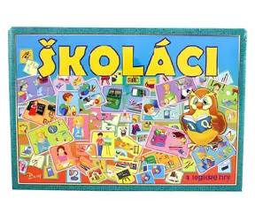 HYDRODATA Spoločenská hra Školáci / Náučná hra / 4 hry v 1/2 a viac hráčov / od 4 rokov