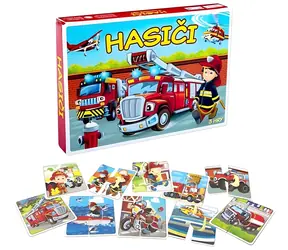 HYDRODATA Spoločenská hra Hasiči /3v1/40 kariet/ od 4 rokov