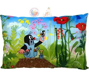MORAVSKÁ ÚSTREDŇA Vankúš Krtko so zrkadielkom / 45 x 30 cm / textil / Predškoláci
