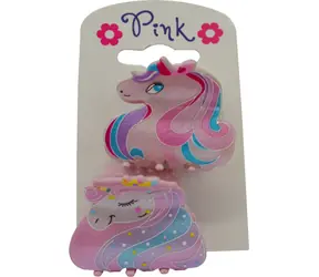 SPARKYS Škripec do vlasov PINK Jednorožec / 2 ks / od 3 rokov