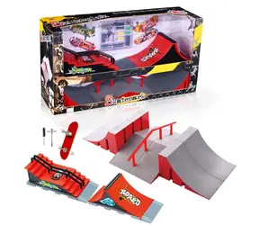 SPARKYS Fingerboardový skatepark Street XL / Rail schodisko / 2 fingerboardy / od 6 rokov