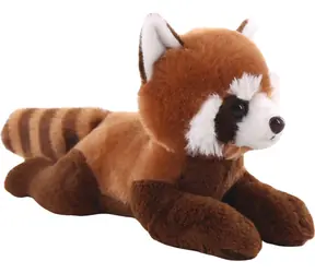 SPARKYS Plyšová panda červená ležiaca 26 cm / Plyš / Unisex