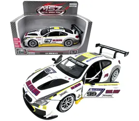 SPARKYS Auto BMW M6 GT3 biele / Mierka 1:24 / Kov / Svetlo a zvuk / od 3 rokov
