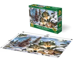 Prime 3D Puzzle Vlci / 100 dielikov / 3D efekt / od 6 rokov