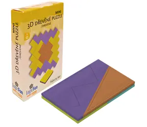SPARKYS Drevený hlavolam Mini 3D / Hlavolamy / mix prevedenie