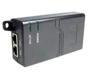 Konftel PoE injektor 30W čierna / PoE injektor / IEEE 802.3 AF/at / 2x RJ-45