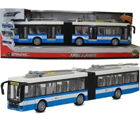 SPARKYS CITY SERVICE CAR Kĺbový trolejbus 1:16 modro-biely / Plast / 48 cm / od 3 rokov