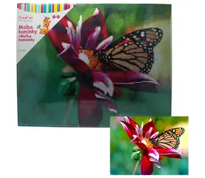SPARKYS Diamantové maľovanie Motýľ a kvietok / 40x50 cm / od 7 rokov