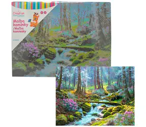 SPARKYS Diamantové maľovanie Lesný potôčik / 30x40 cm / od 6 rokov