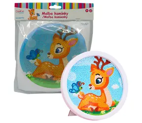 SPARKYS Diamantové maľovanie s rámom Kreslený koloušok 17x17 cm / Kreatívna sada