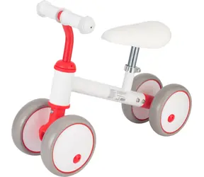 SPARKYS Balančné odrážadlo bielo-červené / 4 kolesá / nosnosť 30 kg / od 2 rokov