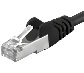 PremiumCord SFTP CAT6A 3M čierna (sp6asftp030C) / Patch kábel / RJ45-RJ45