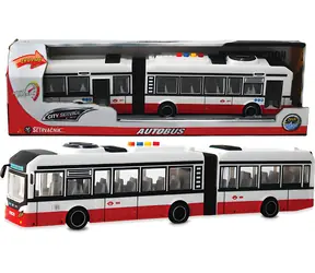SPARKYS Kĺbový autobus City Service Car červená / Na zotrvačník / Zvukové efekty / Mierka 1:16 / od 3 rokov