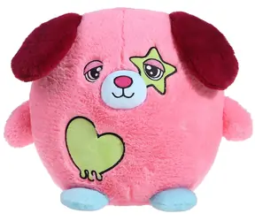 SPARKYS Plyšový psík Broskyňa ružová 25 cm / od narodenia