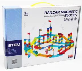 SPARKYS Magnetická závodná dráha 240 ks + elektrické auto / Materiál kov, plast / od 3 rokov