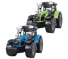 SPARKYS Traktor Farm Service zeleno-sivý / So zvukom a svetlom / Zotrvačník / Plast