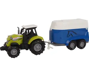 SPARKYS FARM SERVICE Traktor s prívesom na kone / So zvukom a svetlom / od 3 rokov
