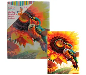 SPARKYS Diamantové maľovanie Kvietka a kolibrík / 30x40 cm