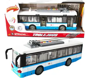 SPARKYS Trolejbus na zotrvačník modrý / Svetlo a zvuk / od 3 rokov