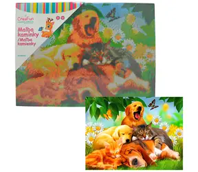 SPARKYS Diamantové maľovanie Siesta Psy a mačky / 30 x 40 cm