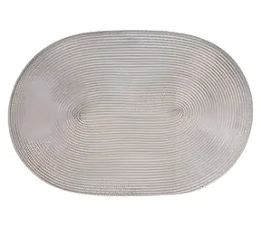 Continenta Prestieranie oválne šedé / Prestieranie / syntetické vlákna / 45 x 31 cm