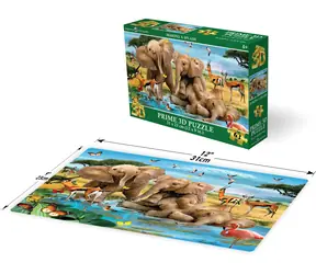Prime 3D Puzzle Sloníča / 3D efekt / 63 dielikov