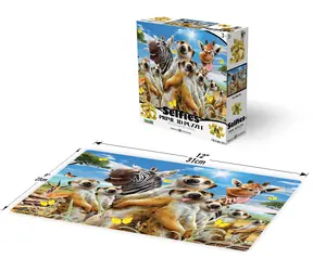 Prime 3D Puzzle Selfie surikaty / 3D efekt / 48 dielikov / od 6 rokov