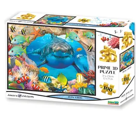 Prime 3D Puzzle Hra na schovávačku / 3D efekt / 100 dielikov