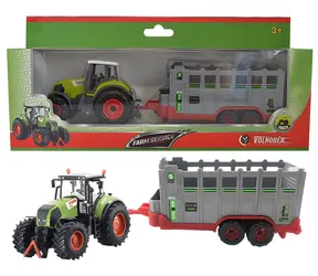 SPARKYS FARM SERVICE Traktor s prívesom na prepravu zvierat / 1:50 / od 3 rokov