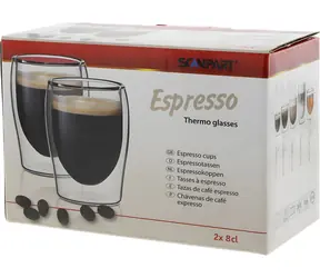 Scanpart Poháre na espresso 80 ml / Poháre na espresso / 2 ks