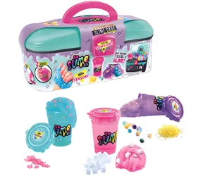 SO SLIME Kufrík so slizom / 6 sáčkov slizu, 4 druhy ozdôb, 3 kelímky, špachtľa / od 6 rokov