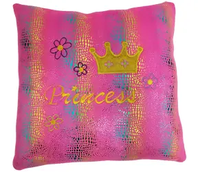 SPARKYS Vankúš Princess 37 cm / Plyšový vankúš / Plyš / 37x37x8 cm