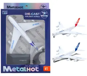 SPARKYS Kovový model lietadla Airliner MetalHot / 1:860 / na spätné natiahnutie / od 3 rokov
