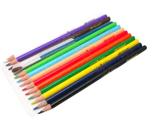 Akvarelové pastelky Color PLUS /12 ks/ so štetcom a strúhadlom