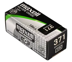Maxell 371/SR920SW / Gombíková batéria / Oxid striebra / Balenie 10 ks