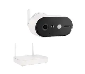 ABUS PPIC91000 čierno-biela / Bezpečnostná kamera / Akumulátorová / Bezdrôtová / IP65 / 3 MP