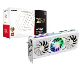 ASRock Radeon RX 9070 XT Taichi OC biela / Grafická karta / 16GB GDDR6 / 256-bit / 3100 MHz / 850W